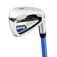 angled back cavity view of an Orlimar ATS Junior Boys' Blue/Lime Series #7 iron