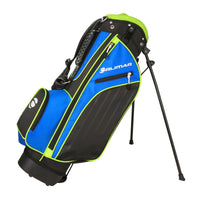 black, blue and lime green Orlimar ATS Junior Golf Bag ages 5-8