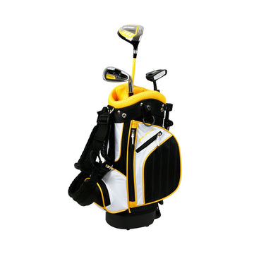 Orlimar ATS Junior Yellow Series golf bag with 3 golf clubs for Ages 3 and under