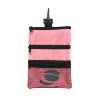front view of a rose pink Orlimar Golf Detachable Accessory Pouch