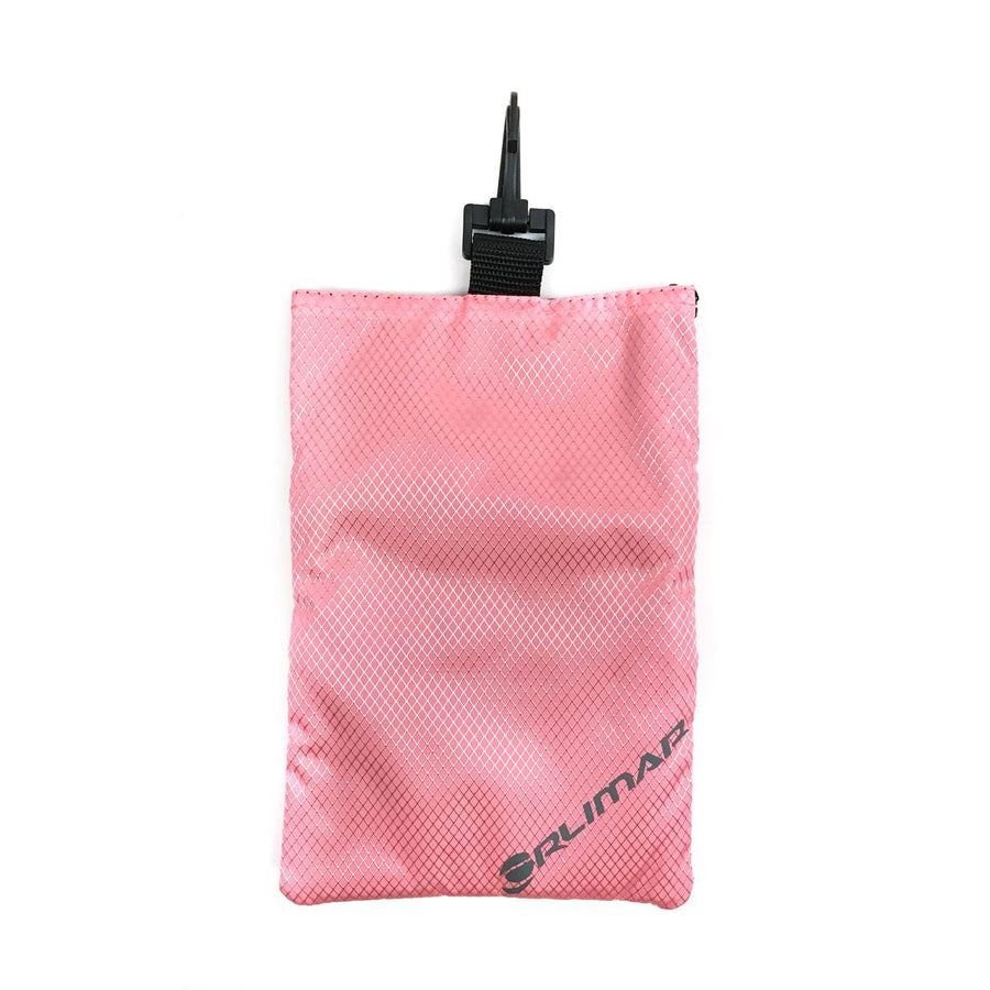 back view of a rose pink Orlimar Golf Detachable Accessory Pouch