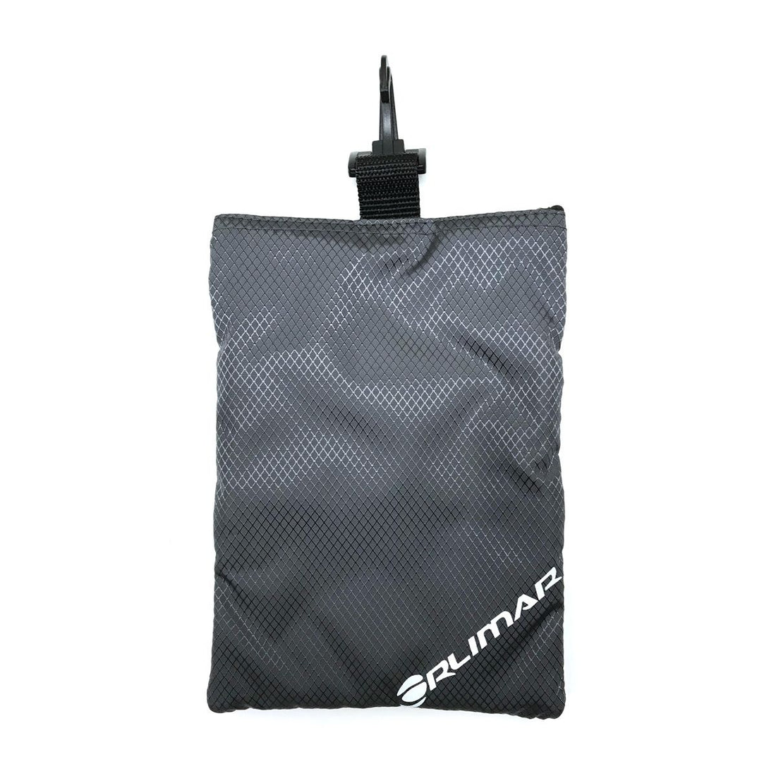 back view of a sage grey Orlimar Golf Detachable Accessory Pouch
