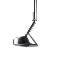 toe view of an Orlimar Escape Stainless Chipper Golf Club with offset hosel