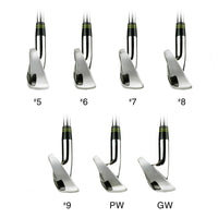toe views of the entire set (#5 - GW) of Orlimar Golf Intercept Single Length Irons