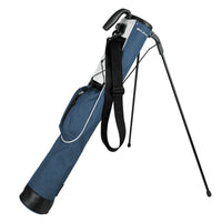 azure blue Orlimar Pitch 'N Putt Lightweight Stand Carry Bag with stand legs out