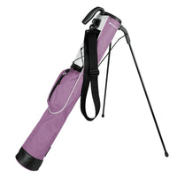 lilac purple Orlimar Pitch 'N Putt Lightweight Stand Carry Bag with stand legs out