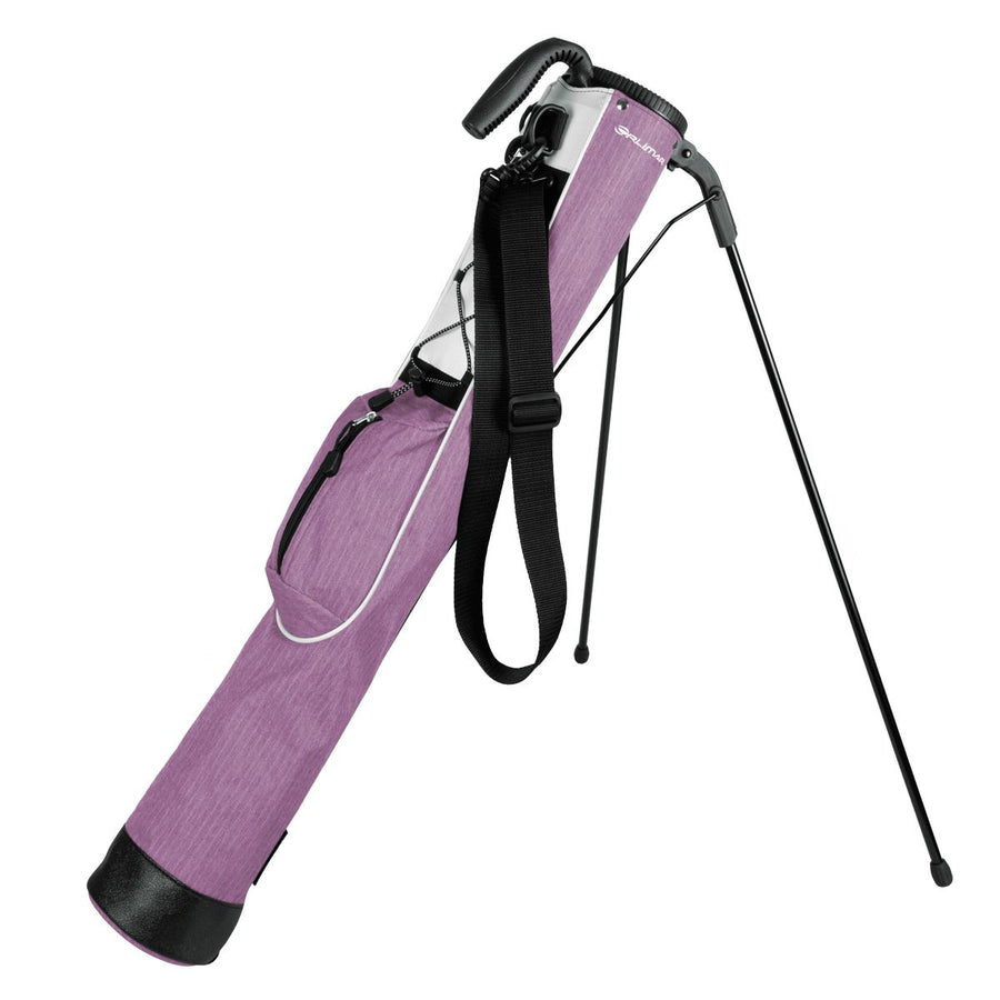 lilac purple Orlimar Pitch 'N Putt Lightweight Stand Carry Bag with stand legs out