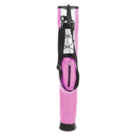 front view of rose pink Orlimar Pitch 'N Putt Lightweight Stand Carry Bag