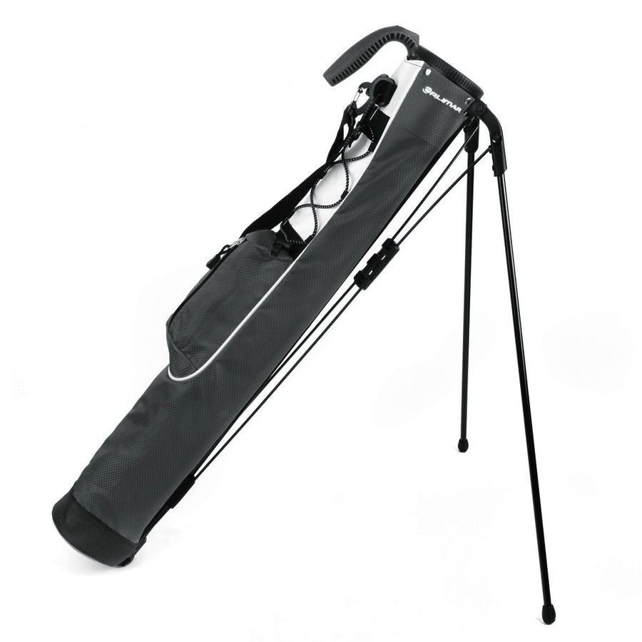 smoke gray Orlimar Pitch 'N Putt Lightweight Stand Carry Bag with stand legs out