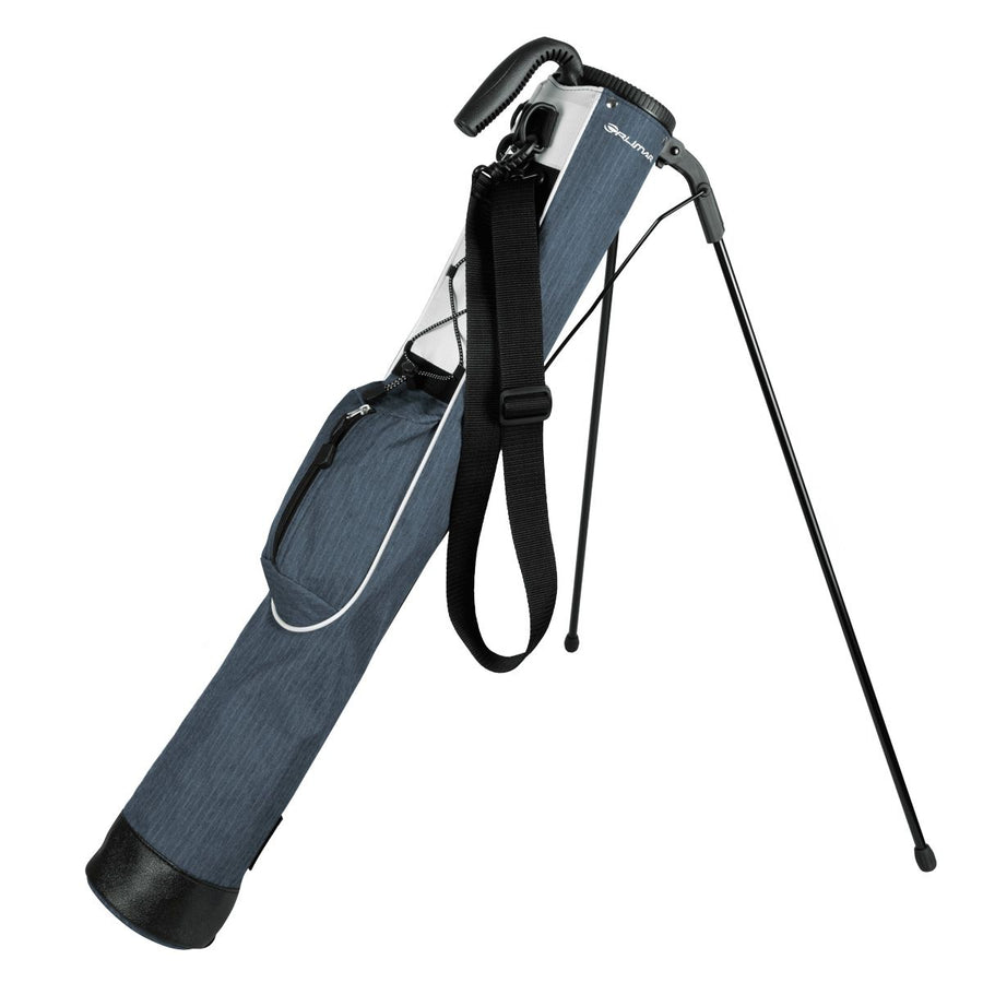 steel blue Orlimar Pitch 'N Putt Lightweight Stand Carry Bag with stand legs out