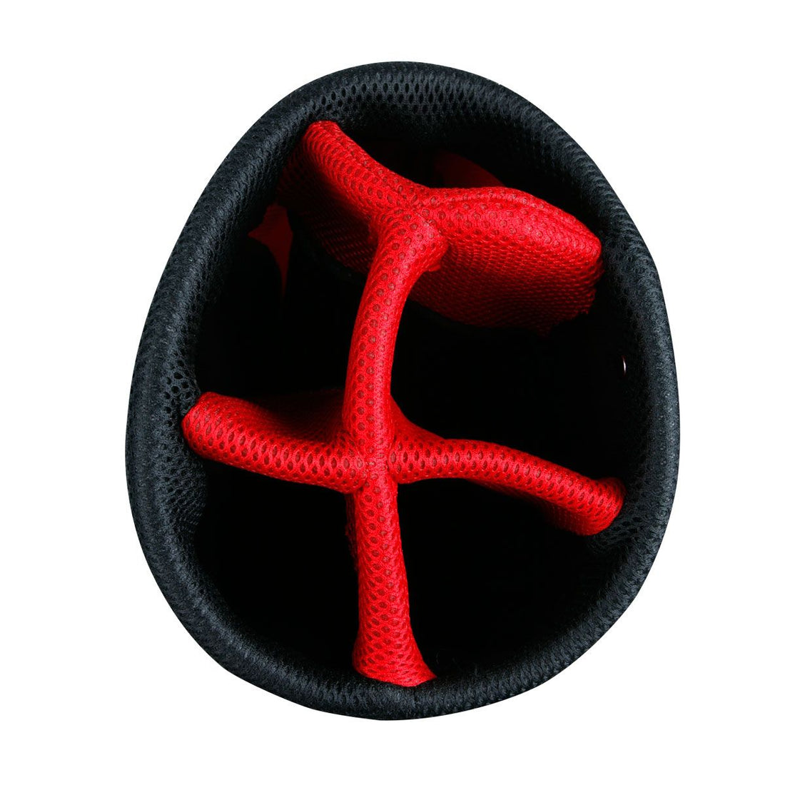 5-way divider top on an Black/Red Orlimar SRX 5.6 Golf Stand Bag